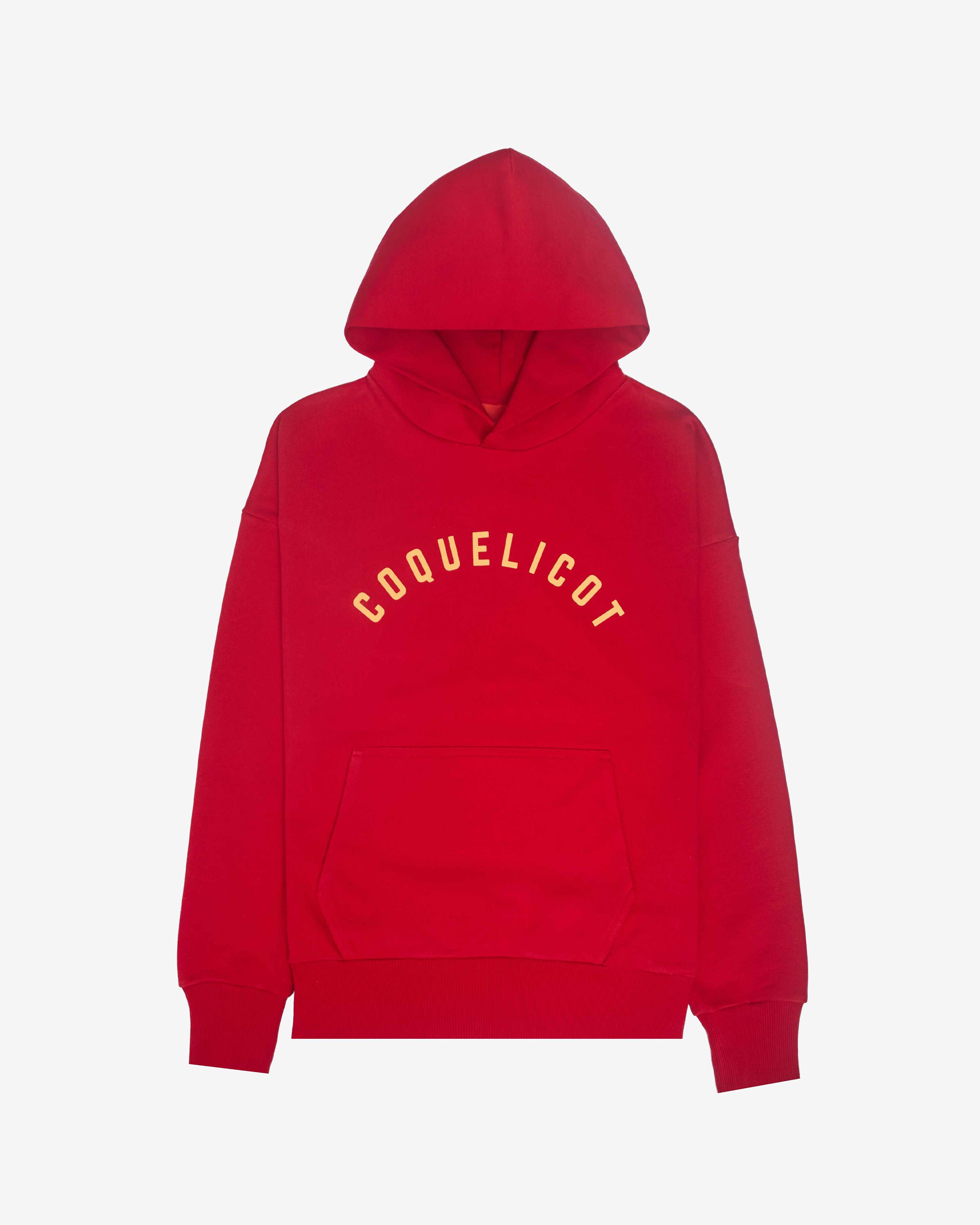 PRINT HOODIE rouge