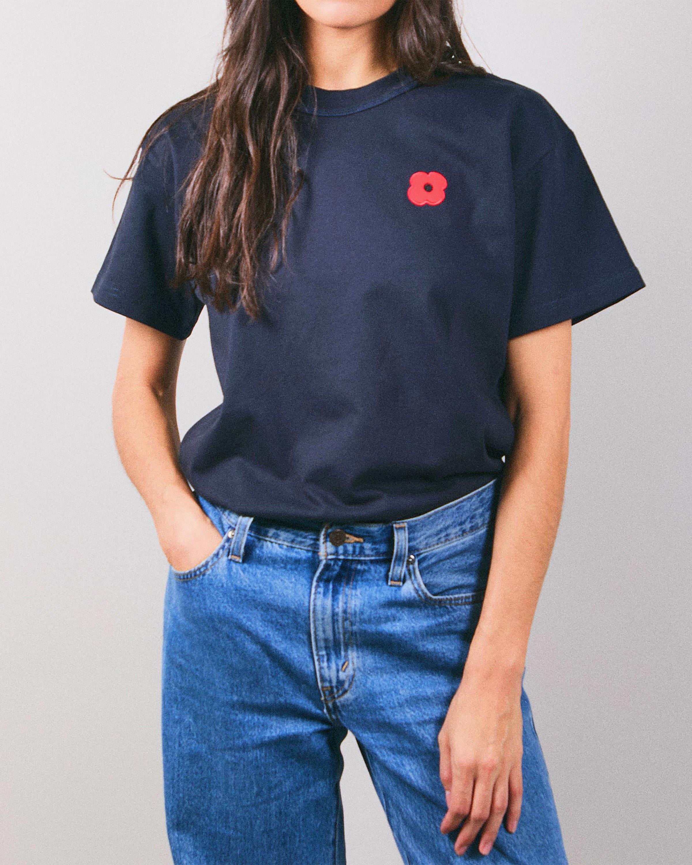 POPPY TEE navy