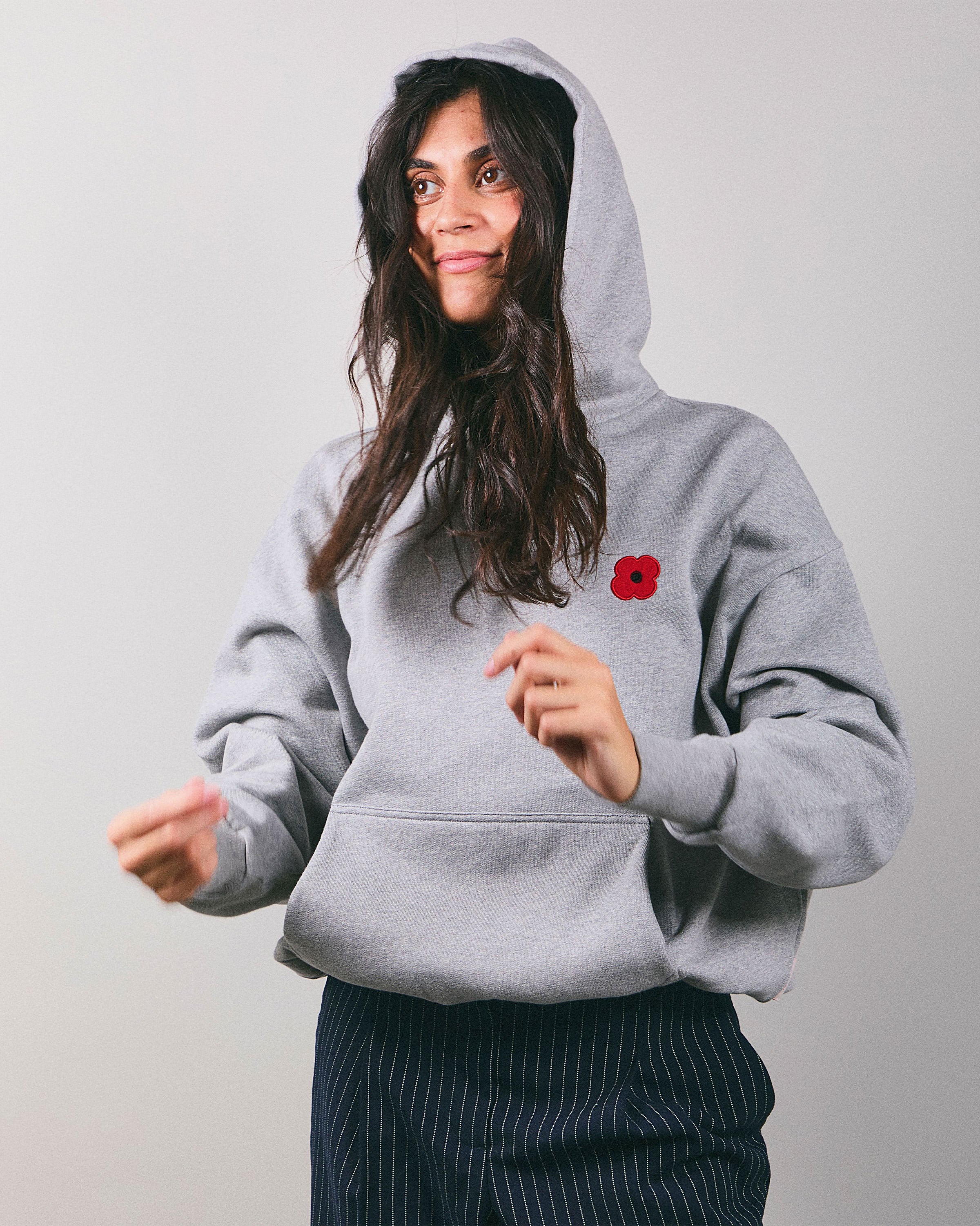 POPPY HOODIE gris
